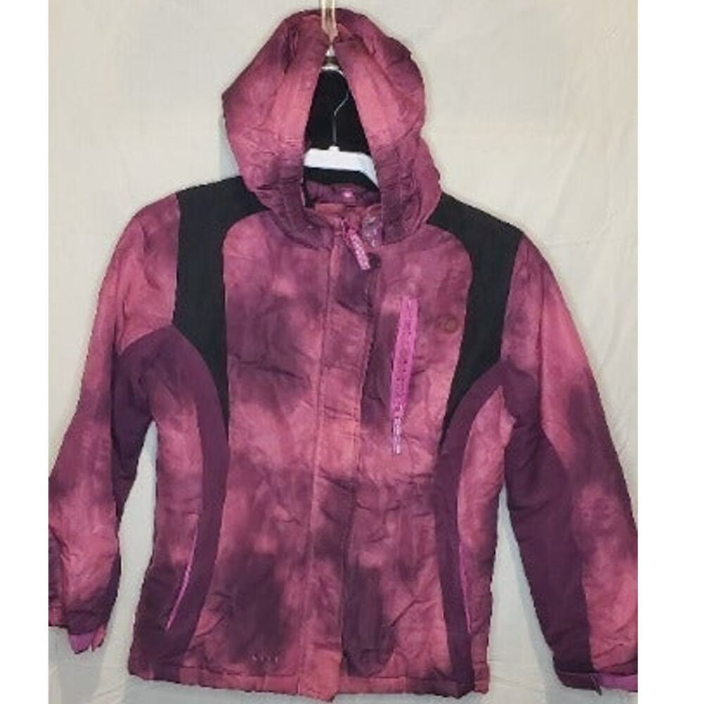 Canyon River Blues Purple & Black Winter Hooded Ski Coat Size L (14)
